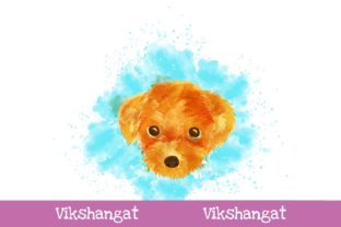 Dog Watercolor Animal Art Illustration