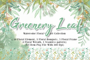Greenery Leaf Watercolor Illustration