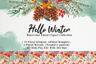 Hello Winter Watercolor Illustrations