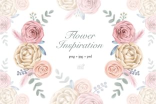 Watercolor Cream Roses Cliparts and Illustrations