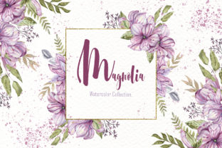 Watercolor Magnolia Collection & Illustrations